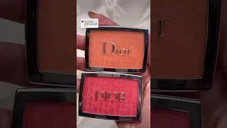 Dior blush comparison Coral vs. Cherry #shorts