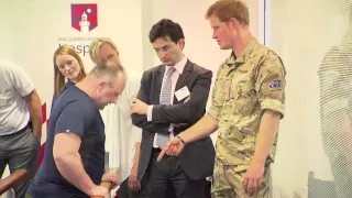 Prince Harry visits Macquarie University Hospital