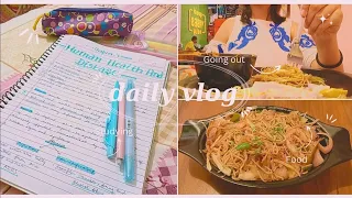 VLOG ♡☁️ studying, going out, taking notes, cooking and more ✿｡.