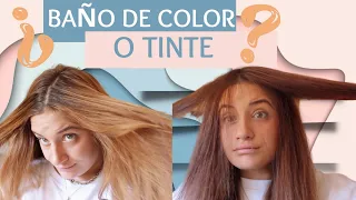 ¿Sabes cual es la diferencia? + TUTORIAL BAÑO DE COLOR EN CASA 🩷