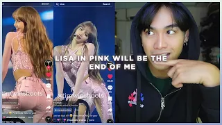 LISA IN COACHELLA REACTION! | the pink set will be the end of me | Joshua Decena