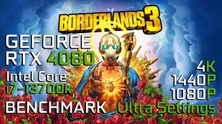 Borderlands 3 | RTX 4080 | Intel Core i7-13700K | 1440p | 4K | DLSS | Raytracing | TEST GPU