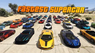 GTA V Online Fastest supercar in terms of both Top Speed & Acceleration