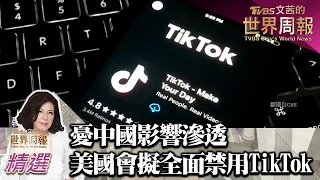 憂中國大陸影響滲透 美國會擬全面禁用TikTok TVBS文茜的世界財經周報 202300305