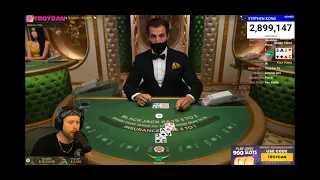 Troydan $5,000 Bet On Blackjack On Roobet