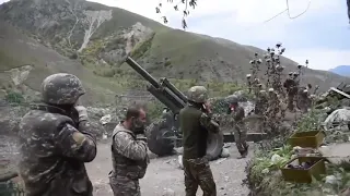 Armenia /Azerbaijan /NagornoKarabakh  Video of Armenian Artillery