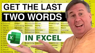 Excel - Parse Last 2 Words to New Columns for Stock Symbol and Price - Duel 140 - Episode 1789