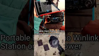 Portable Ham Radio on Solar Power #oh8stn #shorts