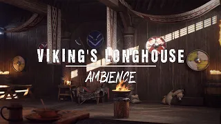 Viking's Longhouse | Nordic mythical & Pre-Viking ancestral ambient with Fireplace