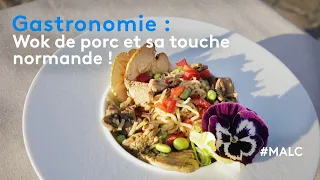 Gastronomie : wok de porc et sa touche normande !