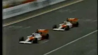 F1 1988 Senna VS Prost Overtake Championship Japan GP Suzuka Mclaren BBC
