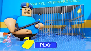 Escaping from a WATER BARRY'S PRISON RUN! #Roblox #obby