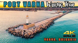 A Walk With Sea Taste - Port Varna, virtual walking tour, treadmill scenery - Nature Walk