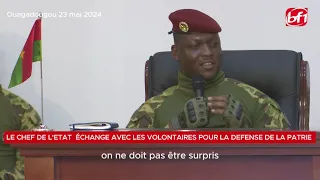 Discours du Capitaine Ibrahim Traoré aux volontaires pour la défense de la Patrie (VDP)