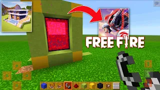 How to Make PORTAL to FREE FIRE Dimension in CRAFT WORLD