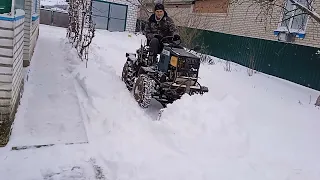 Homemade Tractor 4x4 with Snow Plow