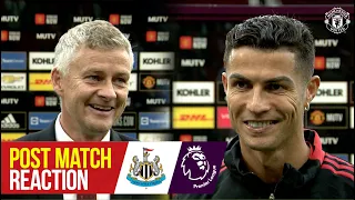 "We are here to win" | Ronaldo, Matic & Solskjaer reflect on win over Newcastle | Manchester United