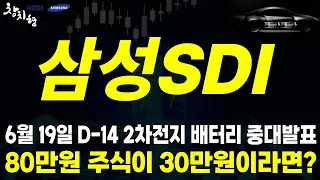 삼성SDI 주가전망) 6월19일 D-14 2차전지 반등세 탔다?! 80만원 주식이 30만원대라면?!