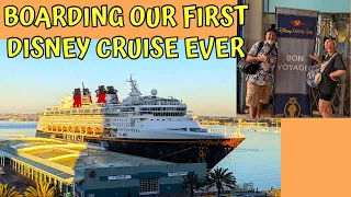 BOARDING OUR FIRST DISNEY CRUISE EVER!