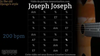 Joseph Joseph (200 bpm) - Gypsy jazz Backing track / Jazz manouche