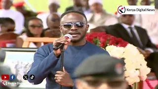 General Francis Ogolla's son Joel cracks up mourners during memorial service at Ulinzi Stadium!!