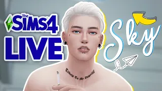 🔴 ZAPIS LIVE THE SIMS 4 🔴 SERIA SKY - Ogarnianie zapisu - MEBLOWANIE, PRZEBIERANIE W CAS CZĘŚĆ II