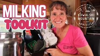 Build a Milking Toolkit | Preparing a Milking Routine for a New Cow | Milking My Dexter Cow
