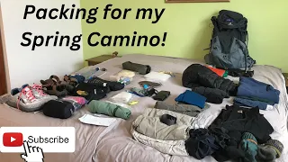 Spring Camino packing list 2023