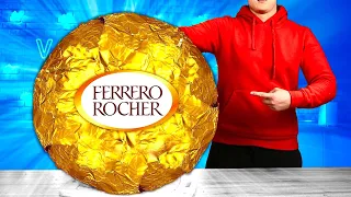 Gigantes Ferrero Rocher | Cómo hacer los Ferrero Rocher de bricolaje más grandes del mundo VANZAI