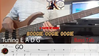A Taste Of Honey - Boogie Oogie 0ogie (Cover Bass  +Tab)(Play Along)