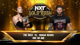 The Rock 🆚 Roman Reigns NXT Gold Rush : WrestleMania #wwe2k24