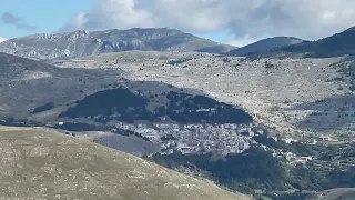 Hiking in Abruzzo: View from Rocco Calascio