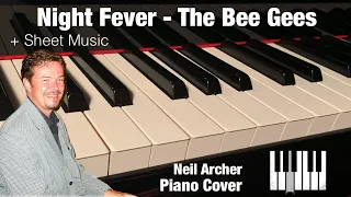 Night Fever - Bee Gees - Piano Cover + Sheet Music
