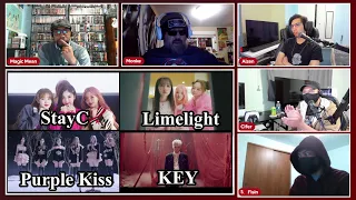 KPOP REACTION: STAYC 'Teddy Bear' | LIMELIGHT 'HONESTLY' | PURPLE KISS 'Sweet Juice' | KEY 'Killer'