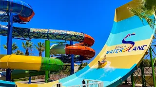 Water Slides at Stella Waterland in Crete, Greece (Stella Palace)