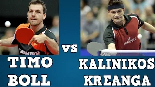 TIMO BOLL vs KALINIKOS KREANGA (full match/short form Timo Boll against Kalinikos Kreanga)
