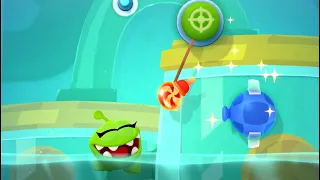 Cut the Rope Remastered: Om Nelle Level 2C - 3 Stars + Blue,Apple Arcade Walkthrough