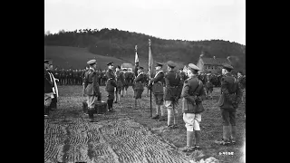 Presentation of Regimental Colours to 14th Battation R. M. R. 4 January 1919 in the Great War
