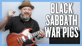 Black Sabbath War Pigs Guitar Lesson + Tutorial