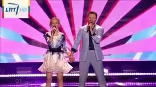 Monika Linkytė and Vaidas Baumila represent Lithuania with "This Time"