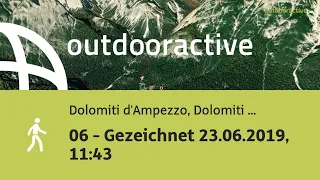 Wanderung in Dolomiti d'Ampezzo, Dolomiti Bellunesi: 06 - Gezeichnet 23.06.2019, 11:43