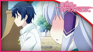 Touya Buys Dress For Elze! Cute Moments Touya x Elze - Isekai Wa Smartphone to Tomo ni