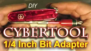 Victorinox Swiss Army Knife Cybertool 1/4" Bit Mod