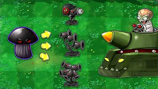 The combination of Doom-shroom makes the PEA Plants stronger | Plants vs Zombies Crumbs mode