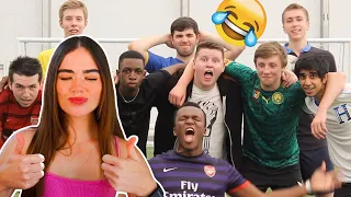 ROSE REACTS TO THE KSI CROSSBAR CHALLENGE!!!