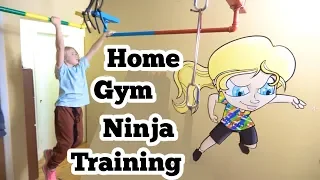 when she's Ninja Training at the Home Gym!!!