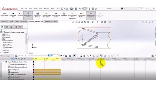 SOLIDWORKS  2D Dynamics of Car Suspension - Sketch Block & Motion Analysis