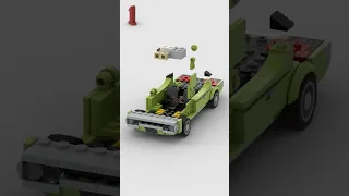 LEGO 1971 Plymouth Road Runner 🚗 Satisfying Building Animation #shorts