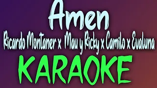 Amen (Karaoke/Instrumental) - Ricardo Montaner x Mau y Ricky x Camilo x  Evaluna Montaner