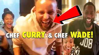 Cooking with Stephen Curry Family & Dwyane Wade Family!